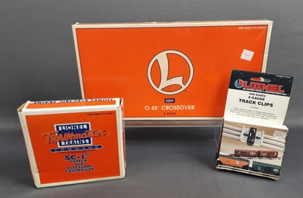 Lionel Train Accessories O Gauge Switch Crossover Track Clips with Boxes