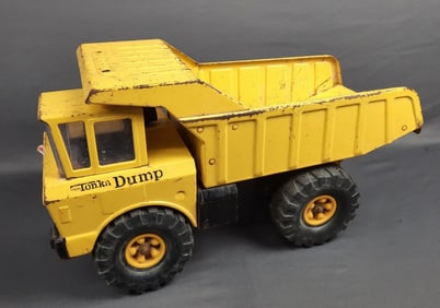 Vintage Metal Mighty Tonka Dump Truck Some rust present. Please see images for details regarding