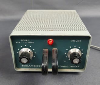Vintage Heathkit Electronic Keyer HD1410 Powers on. Please see images for details regarding