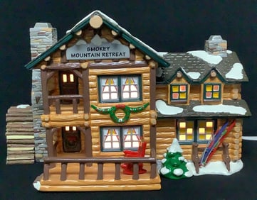 Dept 56 Smokey Mountain Retreat #54872 Smoking chimney untested, no magic smoke or power