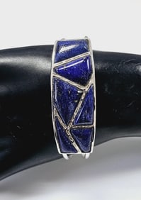 Jay King Sterling Silver Lapis Cuff Bracelet Bracelet weighs 29.0 Grams