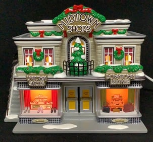 Dept 56 Snow Village Midtown Shops #56.55334 Please see images for details regarding condition.