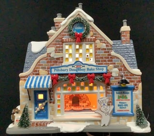 Dept 56 Pillsbury Doughboy Bake Shop Doesn’t have the little girl with Poppin' Fresh doughboy