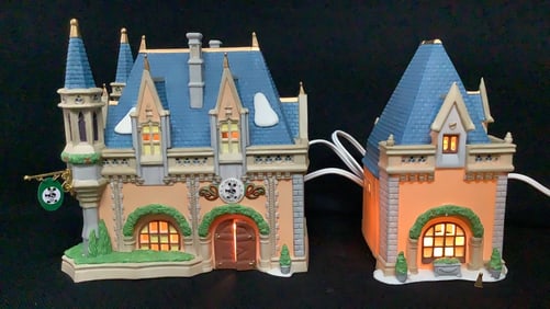 Dept 56 Disney's Mickey Mouse Christmas Carol One of the spires on the small building is broken off