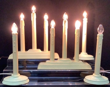 Vintage Assorted Christmas Electric Candles One of the candles needs a new