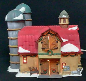 Heartland Valley Village Christmas Barn Missing the rooster weather