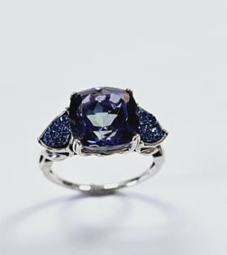 Sterling Silver Mystic Topaz & Druzy Stone Ring Ring weighs 5.7 Grams Size 9