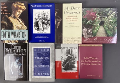 Edith Wharton Biography & Letters Books Set of 8 My Dear Governess, the Letters of Edith Wharton to