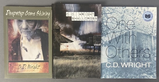 CD Wright Poetry Books Set of Three Deepstep Come Shining, published by Copper Canyon Press, 1998.