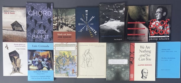Male Poets Poetry Books Set of Fourteen Poesia Grave Que Intenta Ser Festiva by Jorge Cordoba,