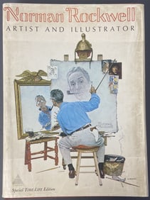 Norman Rockwell Artist and Illustrator Book Very large book of art by Norman Rockwell by Time Life