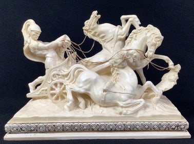A. Santini Sculpture Roman Gladiator Sculpture Sculpture is 10.5"x