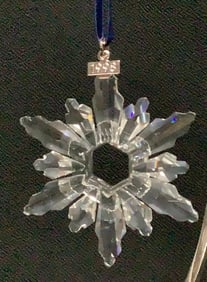 1998 Swarovski Crystal Annual Ornament No Box Measures 3" No chips or cracks