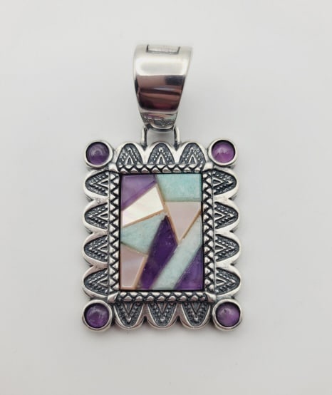 Carolyn Pollack Sterling Silver Gemstone Pendant Pendant Weighs 23.3 Grams (1 of 6)