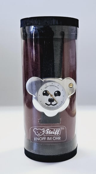 Steiff Germany Teddy Bear Watch Silver Tone Watch not tested (1 of 4)