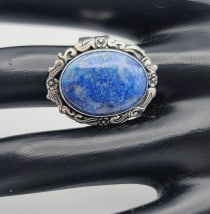 Carolyn Pollack Sterling Lapis Lazuli Ring Ring Weighs 11 Grams  Size 9 (1 of 7)