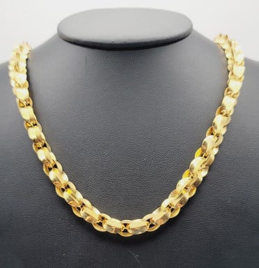 Gold Tone Bronze Necklace Milor Italy Necklace Measures 24.25" Necklace Weighs 20.3 Grams: Necklace Measures 24.25" Necklace Weighs 20.3 Grams