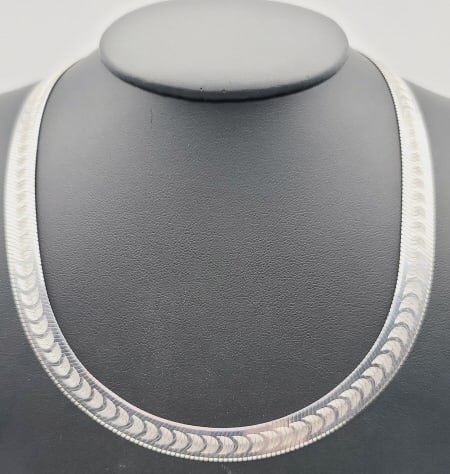 Milor Italy Sterling Silver Chain Necklace Necklace Measures 18" Necklace Weighs 29.3 Grams: Necklace Measures 18" Necklace Weighs 29.3 Grams