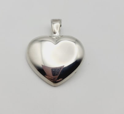 David Sigal Sterling Silver Heart Pendant Pendant Weighs 10.9 Grams (1 of 6)