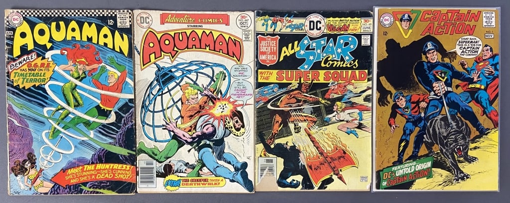 DC Aquaman, Captain Action, All Star Comics Captain Action No. 1, November 1968, comes bagged and (1 of 14)
