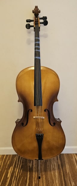 Student Cello with Bow Not Signed Measures 54" tall and 28" wide. (1 of 12)