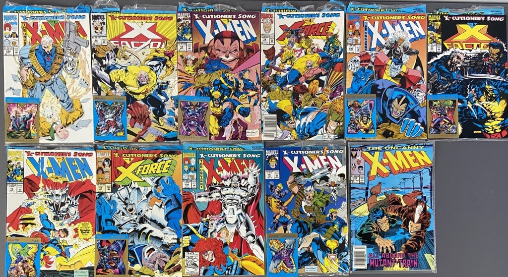 X-Men X-Cutioner's Song Comic Book Series Ten of the twelve issues of X-Men, X-Factor, and X-Force (1 of 13)