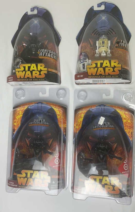 Star Wars Revenge of The Sith lot of 4 Carded Figures Utapau (1 of 8)