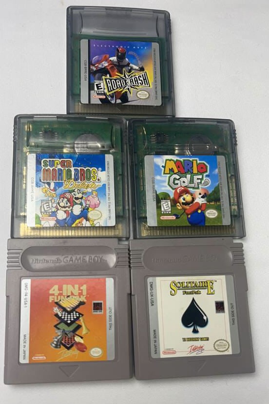 Nintendo Game Boy Games Lot of 5 5 Game Boy Cartridges.  Untested. (1 of 3)