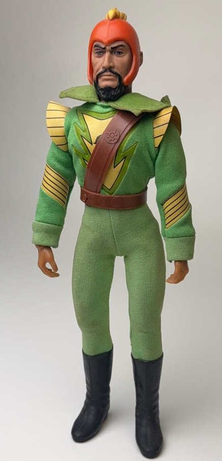 Vintage Mego 10 inch Ming The Merciless Action Figure 1976 Flash Gordon Some soiling on costume. (1 of 8)