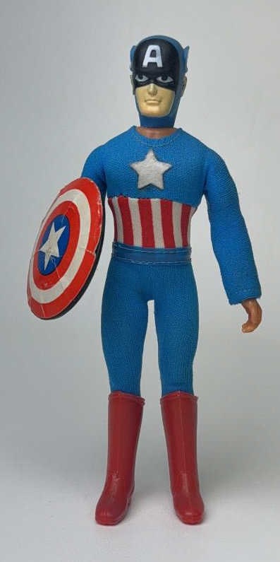 Vintage Mego 8 inch Captain America Action Figure With  Original Shield (1 of 10)