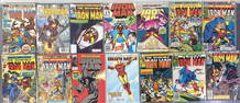 Iron Man Comic Books Set of Fourteen Fourteen Ironman comic books, all are bagged, 288 and Motor