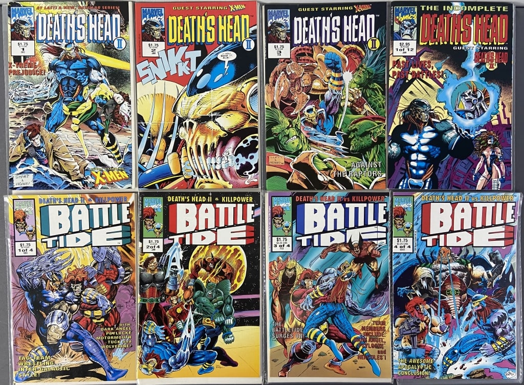 Death's Head & Battle Tide Comic Books Eight comic books from Marvel comics. (1 of 18)