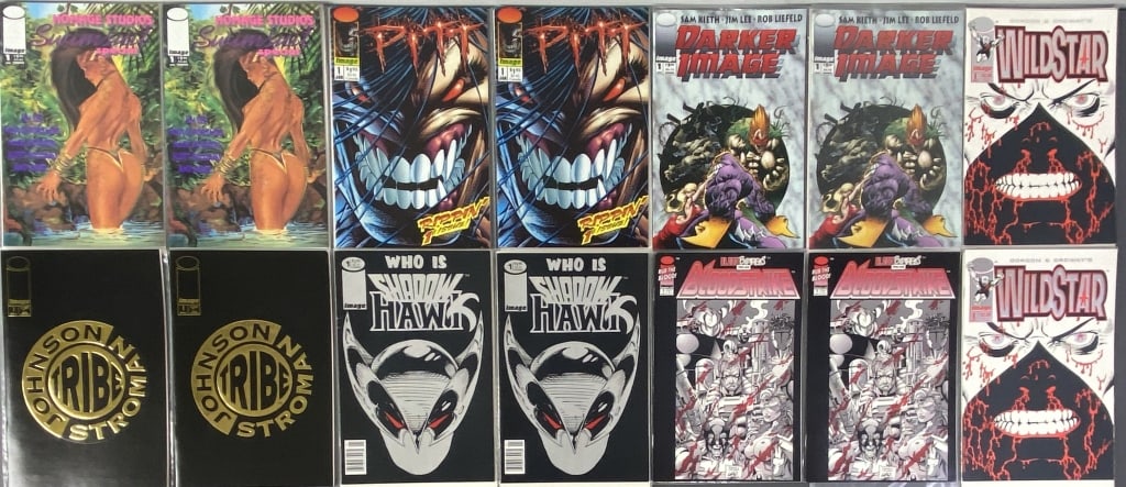 Image Comics 1st Issues Pitt Tribe Bloodstrike First issues of seven titles published by Image (1 of 15)