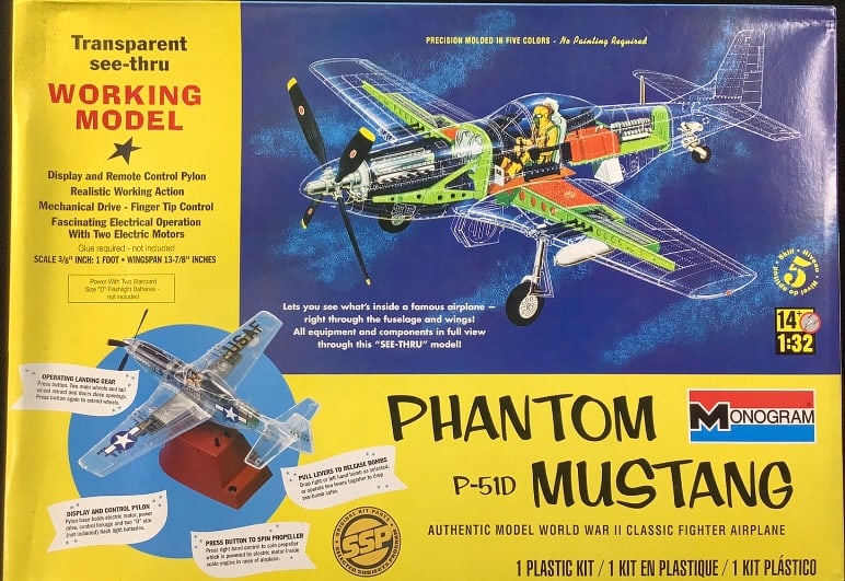 Monogram Phantom P-51D Mustang Model #1:32 Bags are (1 of 8)