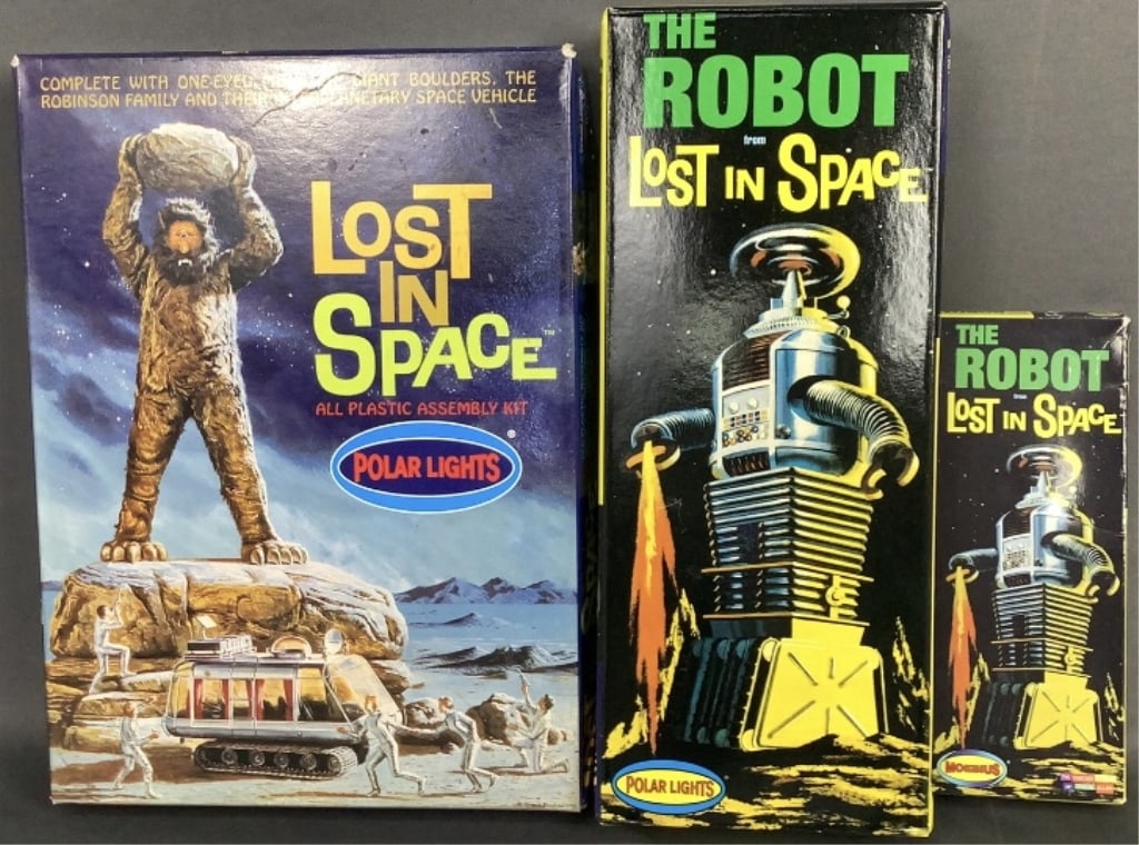 Polar Lights Lost In Space One Eyed Monster #5032 & Robots #s 5030 & 418 (1 of 15)