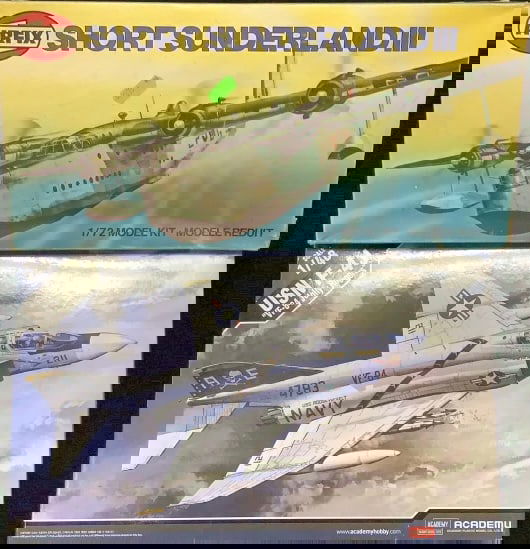 Airfix Short Sunlander lll #906001 1:72 & Academy USN F-4J Jolly Rogers: USN F-4J Jolly Rogers 1:48 Couple of the pieces are painted. The body of the Jolly Rogers is partially assembled. Bags are sealed. Not inspected Please see images for details regarding condition.