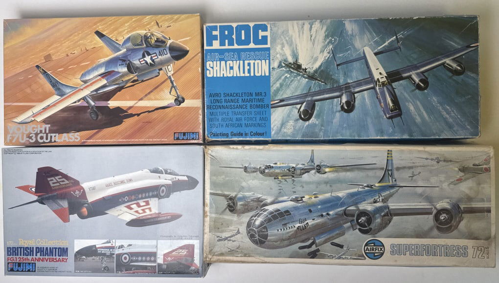 1:72 Scale Model Aircraft Lot Fujimi #34001 #7AH10 Airfix #07001-4 Frog #F.72;Uninspected. See (1 of 6)