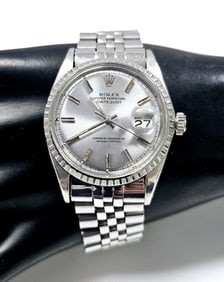 Ladies Rolex Oyster Perpetual Date Watch Ladies Stainless Steel Rolex watch with an after