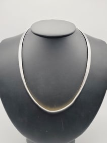 Milor Italy Double Tone Reversible Chain Necklace Measures 18" Necklace Weighs 18.4 Grams