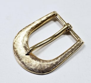 14K Yellow Gold Belt Buckle Belt buckle weighs 22.4 Grams