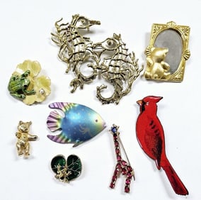 Animal Brooch Collection Inc Originals By Robert Assorted Animal Brooch Collection
