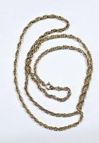 14K Yellow Gold Necklace Necklace weighs 20.5 Grams Measures 30"