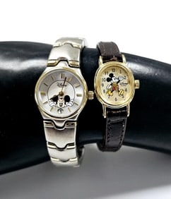 Two Disney MIckey Mouse Watches Watches not tested