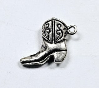 Vintage Sterling Silver Cowboy Boot Charm Charm weighs 4.0 Grams