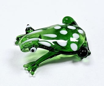 Art Glass Frog Necklace Pendant Art Glass Frog Necklace Pendant