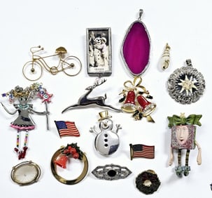 Costume Jewelry Brooch & Pendant Collection Costume Jewelry Brooch & Pendant Collection