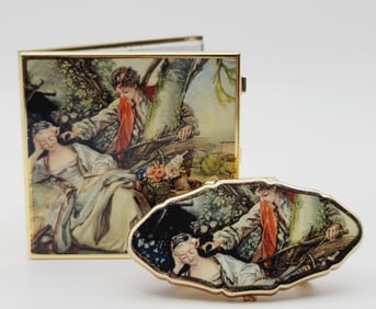 Vintage Stratton Compact and Lipstick Holder Vintage Stratton Compact and Lipstick Holder
