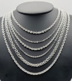 Vintage Avon Silver Tone Necklace & Bracelet Necklace Measures 28" with Bracelet Extender