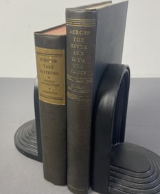 Hemingway 1st Ed Books Winner Take & Across Two first edition books by Ernest