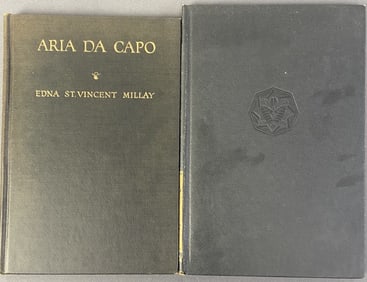 Poetry Books Dorothy Parker & Edna St. V. Millay Aria Da Capo A Play in One Act  by Edna St Vincent